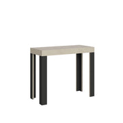 Consolle Allungabile 90-196x40x77 cm Linea Small Cashmere Telaio Antracite