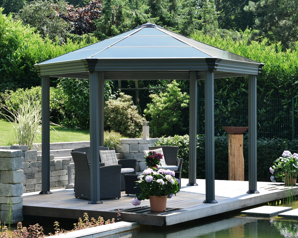 Gazebo Esagonale in Alluminio Roma 3.6X4 m