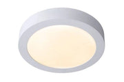 Plafoniera LED Lucide Brice 15W 3000K 24cm bianca IP44