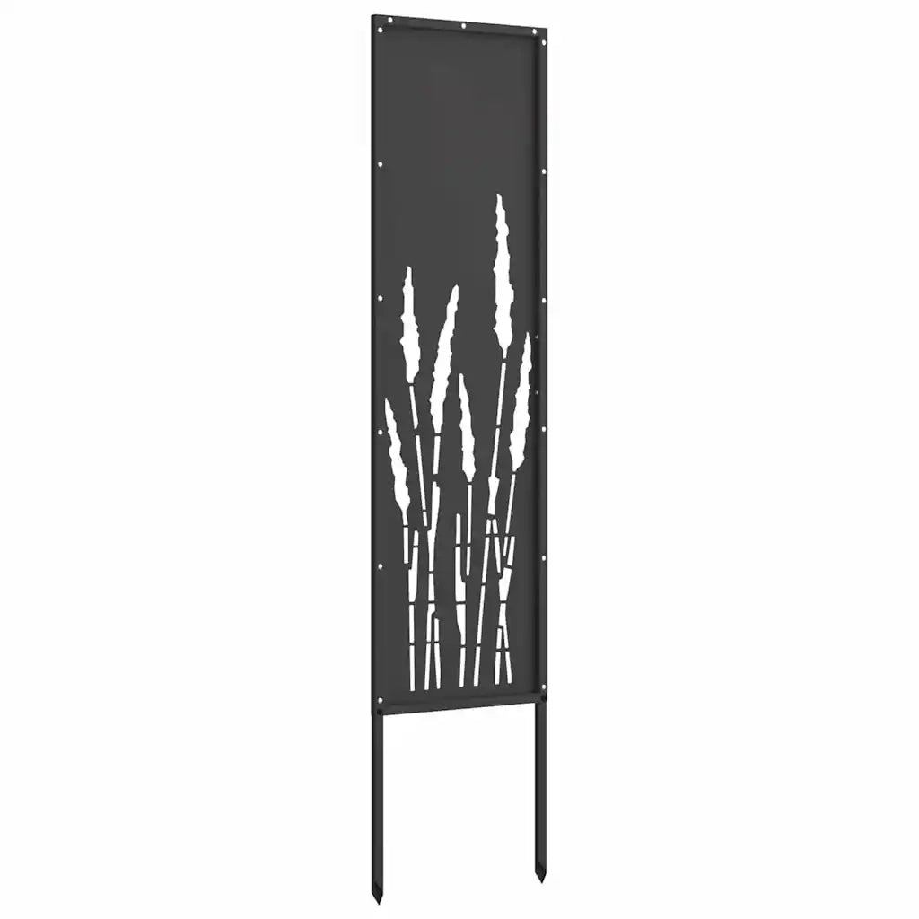 Schermo per privacy in giardino Traforo Nero 32 x 140 cm 876238