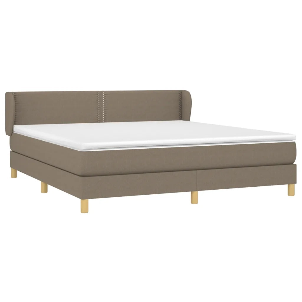 Giroletto a Molle con Materasso Tortora 180x200 cm in Tessuto cod mxl 62001