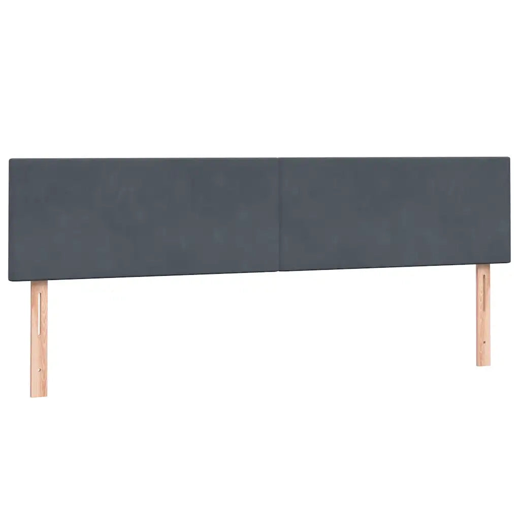 Giroletto a Molle con Materassi Grigio Scuro 180x220 cm Velluto 3317410