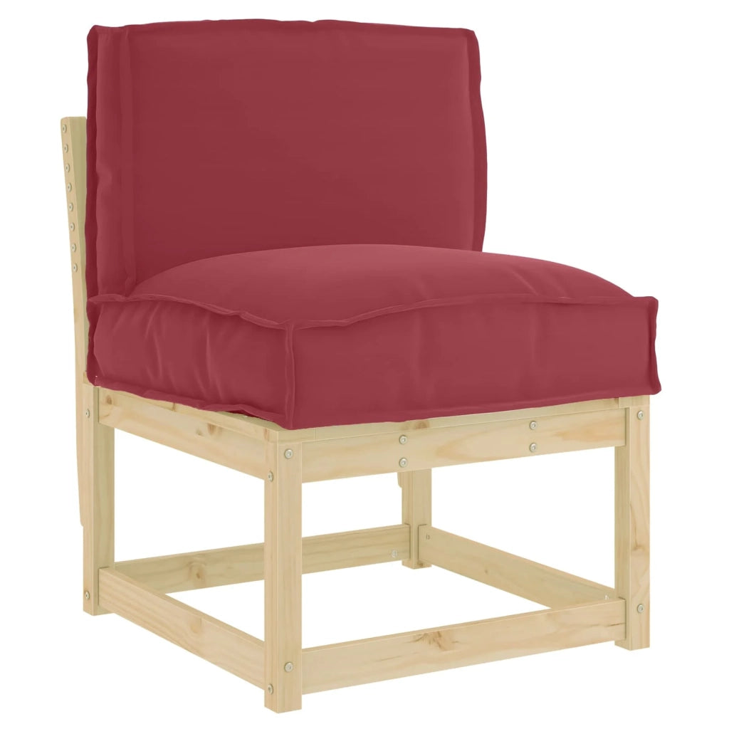 Cuscino Rosso Vino 50 x 40 x 12 cm Tessuto Oxford 42001464