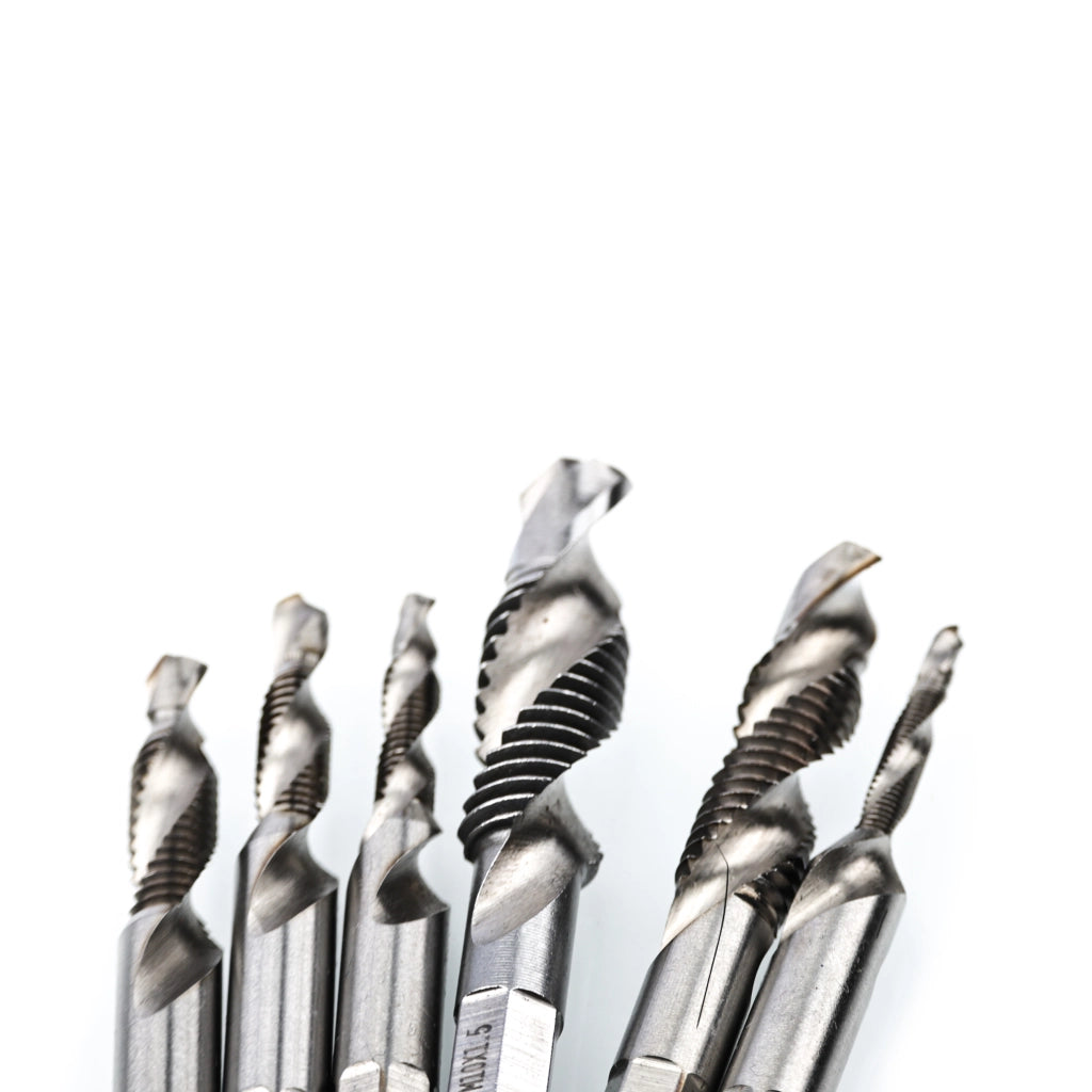 Set di Punte Maschiatrici Rosfix 6 Pezzi M3-M8 – Acciaio HSS di Alta Qualità | Dimensioni M3-M10