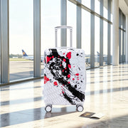 Valigia rigida 20 pollici con ruote spinner 360 gradi e lucchetto a combinazione in PC nera 39 × 23,5 × 56 cm