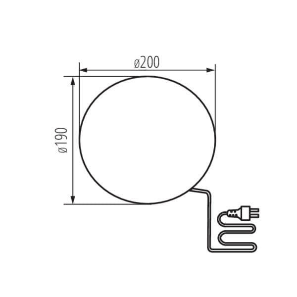 Lampada giardino sfera Kanlux STONO 20cm IP65 E27 grigia