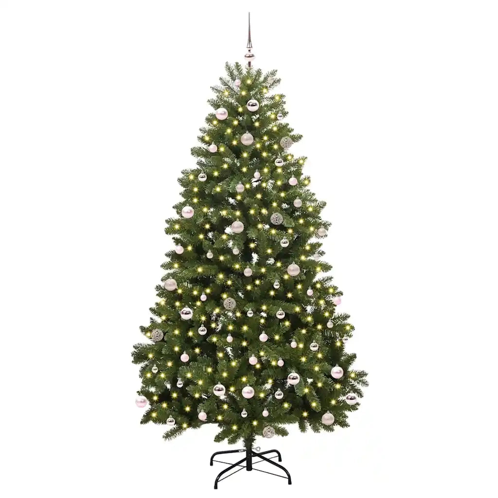 Albero di Natale | Decorazioni natalizie artificiale Verde 240 cm PVC e Metallo