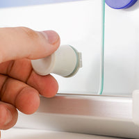 Bacheca con Ante Scorrevoli 116x98,2x5,9 cm in Alluminio Fondo Magnetico Silver