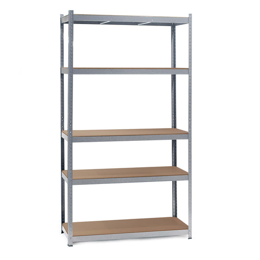 Scaffale per carichi pesanti zincato 100x60x200cm Scaffale a incastro 5 ripiani 200kg/piano