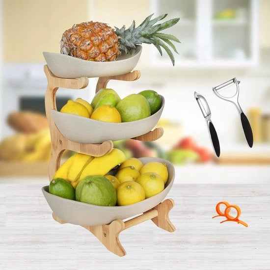 Cestino per Frutta, Design Moderno - Cestino per Frutta 22 x 13,5 x 32 cm