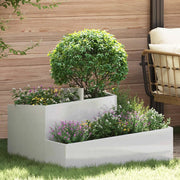 Vaso da giardino Argento 80 x 80 x 50 cm Acciaio inossidabile 873582