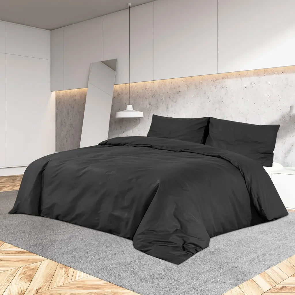 Set Copripiumino Nero 135x200 cm in Cotone cod mxl 65435