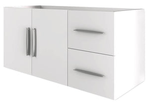 Mobile Bagno Sospeso 100 cm Lavabo e Specchio Tavassi Venere Bianco Lucido