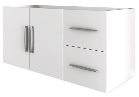 Mobile Bagno Sospeso 100 cm Lavabo e Specchio Tavassi Venere Bianco Lucido