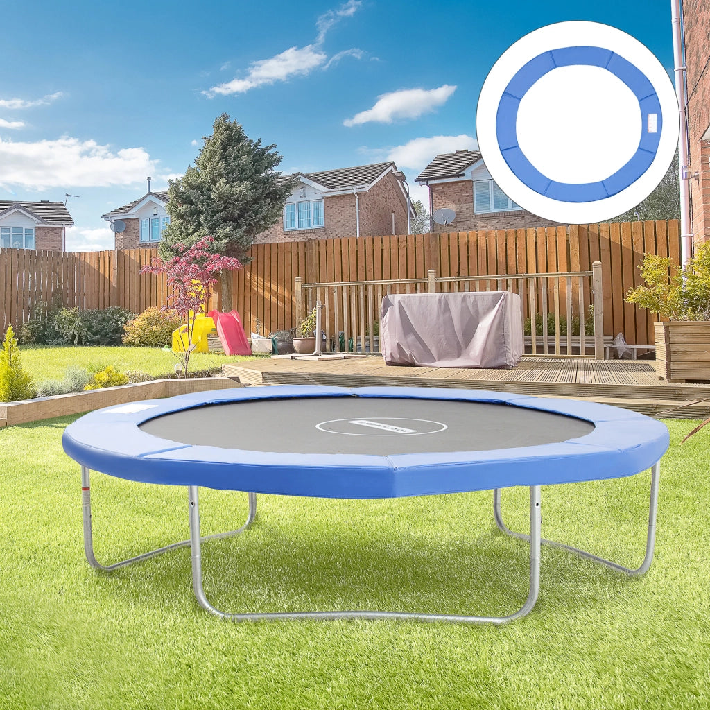 Copertura di Protezione Imbottita per Trampolino Letto Elastico ¨C zephmum ¨C Blu ?305 cm