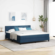 Letto a molle con testiera Blu 180 x 200 cm Tessuto 3338789