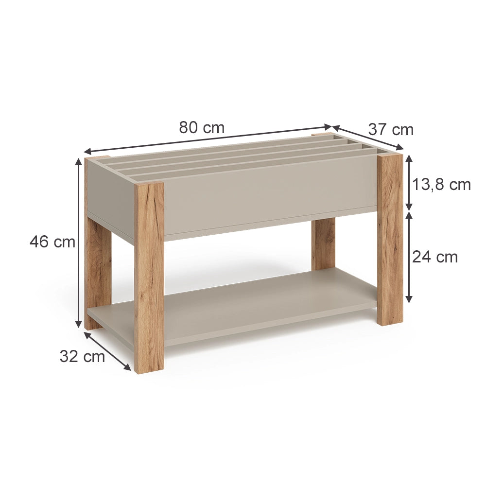 Vitalispa Scaffale per bambini Cashmere/Artigianale 80 x 46 cm
