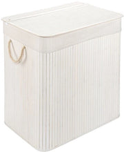 Asciugamani per bagno in bambù ecologico (72 L) • Box per asciugare con coperchio rimovibile • Asciugamani pieghevoli • Cassetta per asciugare per la bagno • 100% Bambù • Dimensioni: 40x30x60 cm