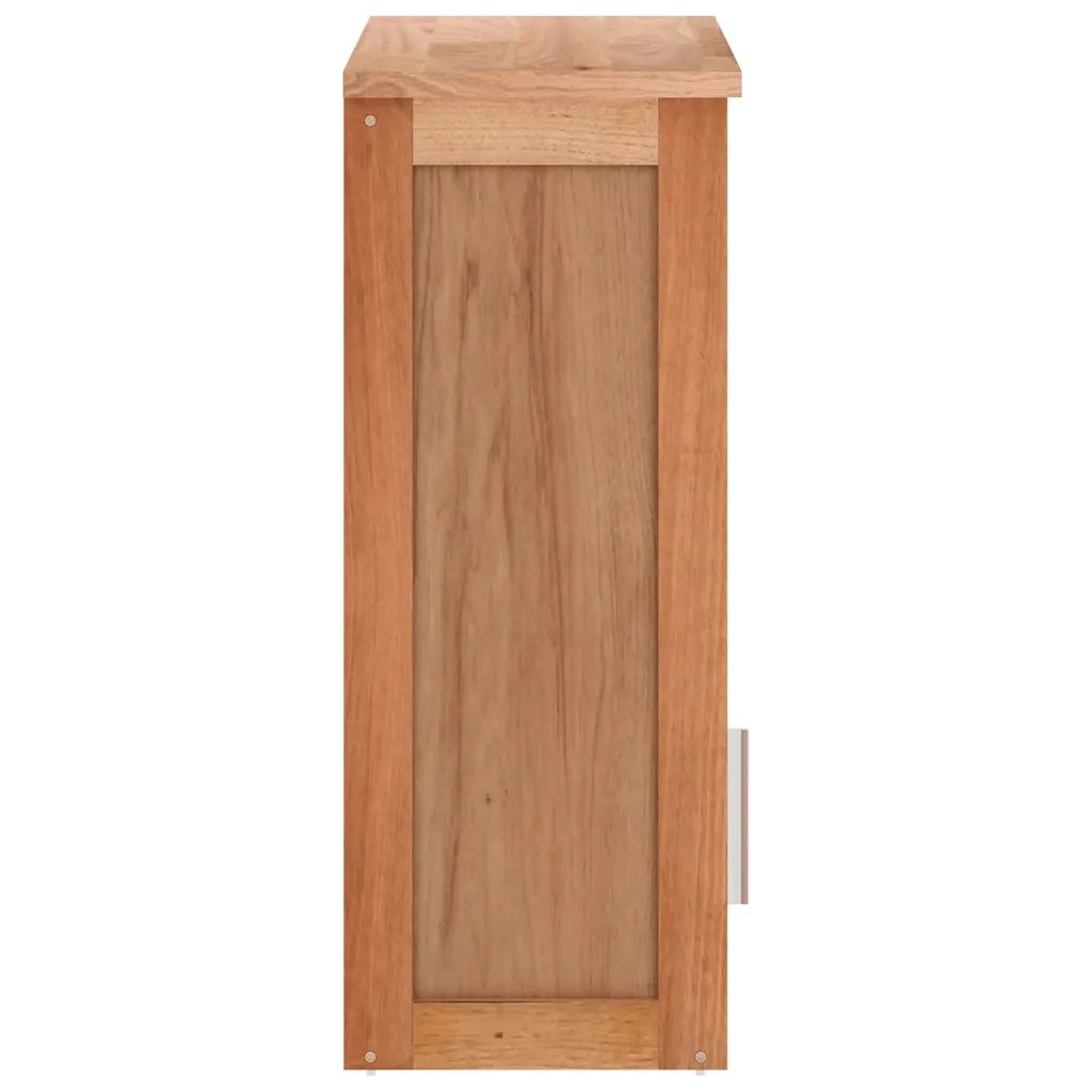 Armadietto da Bagno a Parete 42x23x60 cm Legno Massello di Noce 350357