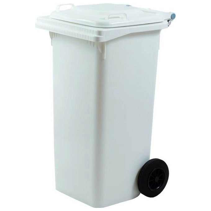 Bidoni Immondizia Differenziata Bianco con Coperchio Lt. 120