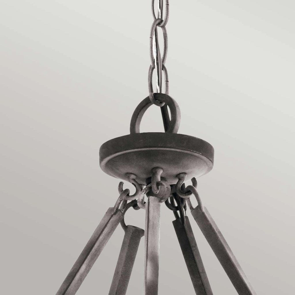 Lampadario Taulbee 2 livelli zinco anticato 15xE14 Kichler
