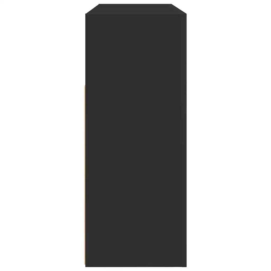 Credenza Nero 116 x 30 x 75 cm Legno multistrato 3333877