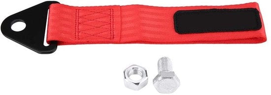 Cavo di sicurezza per rimorchio 5000 kg - Rimorchio universale con freno di arresto - Versione robusta - Materiale resistentente all'usura poliestere nylon - Accessorio di sicurezza - Adatto per attacco di rimorchio