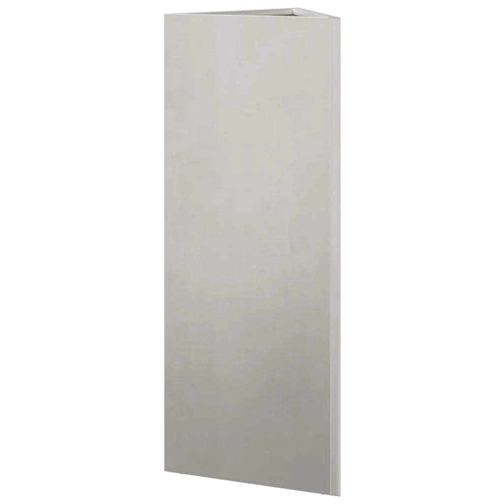 Fioriere da Giardino 2 pz Triangolari 35x35x75 cm Acciaio Inox