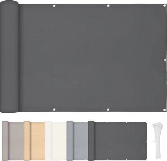 Schermo per balcone 75x300cm - Protezione dalla privacy e schermo dal vento per balcone, giardino e piscina
