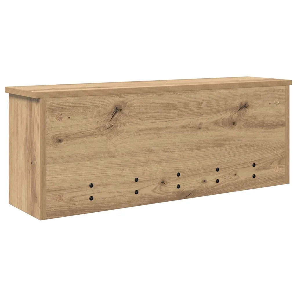 Appendiabiti a muro Rovere artigianale 80 x 20 x 30 cm 874346