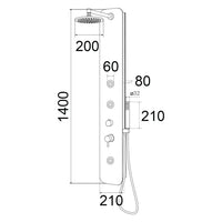 PARETE ATTREZZATA MULTIFUNZIONE MOD. BALI- Bianco lucido- DH- pezzi 1