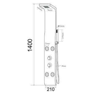 PARETE ATTREZZATA MULTIFUNZIONE MOD. KALAMOS- Bianco opaco- DH- pezzi 1