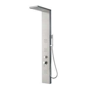 PARETE ATTREZZATA MULTIFUNZIONE MOD. RODI- Acciaio inox luc. Senza Led- DH- pezzi 1