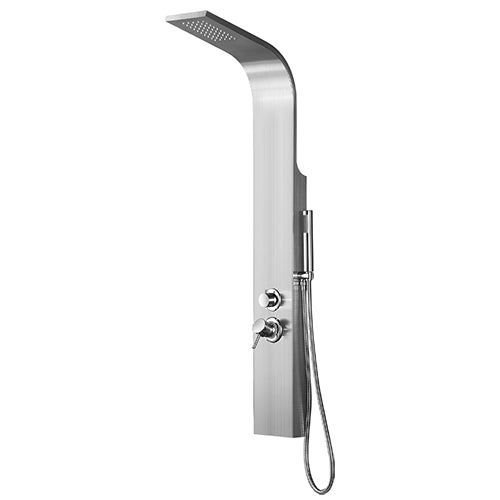 PARETE ATTREZZATA MULTIFUNZIONE MOD. MAIORCA- Acciaio inox spazzolato- DH- pezzi 1