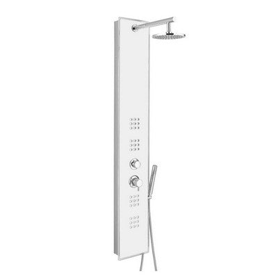 PARETE ATTREZZATA IDROTERAPICA MULTIFUNZIONE  MOD. CRYSTAL- Bianco- METAF- pezzi 1