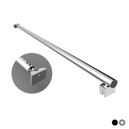 BRACCIO PER WALK IN TONDO 2 TESTE SNODABILI- cm 120 Cromo- DHIMP- pezzi 1