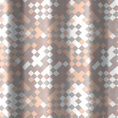 TENDA PER DOCCIA 2 LATI IN TESSUTO CM. 180 X 200 Mod. Frammento Beige- DH- pezzi 1