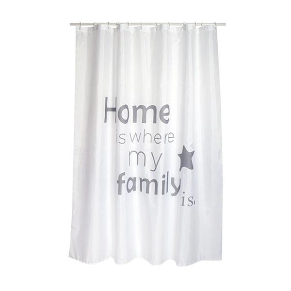 TENDA PER DOCCIA IN TESSUTO POLIESTERE HOME- cm 180x200- SPIRE- pezzi 1