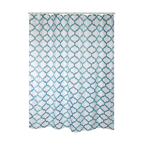 TENDA PER DOCCIA IN TESSUTO POLIESTERE HANKO- cm 180x200 Blu- SPIRE- pezzi 1