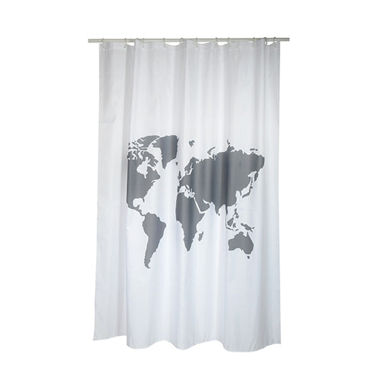 TENDA PER DOCCIA IN TESSUTO POLIESTERE WORLD- cm 180x200- SPIRE- pezzi 1
