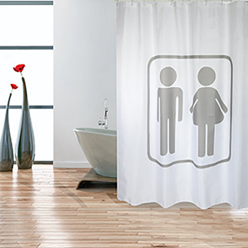 TENDA PER DOCCIA IN TESSUTO POLIESTERE M&W- cm 180x200- SPIRE- pezzi 1