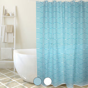 TENDA PER DOCCIA IN TESSUTO POLIESTERE WAVE- cm 180x200 Turchese- SPIRE- pezzi 1