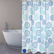 TENDA PER DOCCIA IN TESSUTO POLIESTERE DOTS- cm 180x200 Blu- SPIRE- pezzi 1