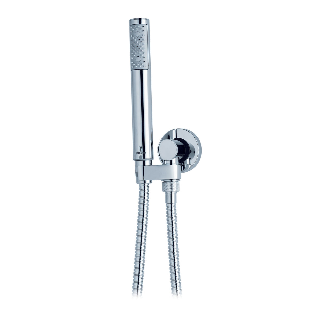 DUPLEX DOCCIA MOD. ZEN CON SUPPORTO INCASSO + FLEX OTTONE- Cromo- BOSSI- pezzi 1