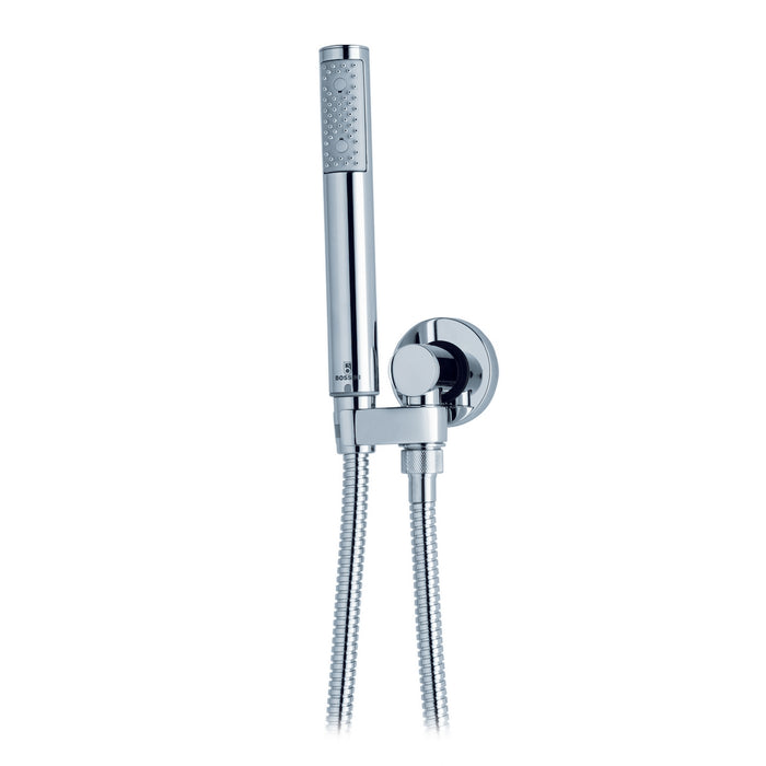 DUPLEX DOCCIA MOD. ZEN CON SUPPORTO INCASSO + FLEX OTTONE- Cromo- BOSSI- pezzi 1