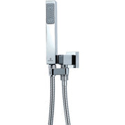SET CUBE IN OTTONE DOCCIA+SUPPORTO INCASSO GIREVOLE+FLESSIBILE- Cromo- BOSSI- pezzi 1