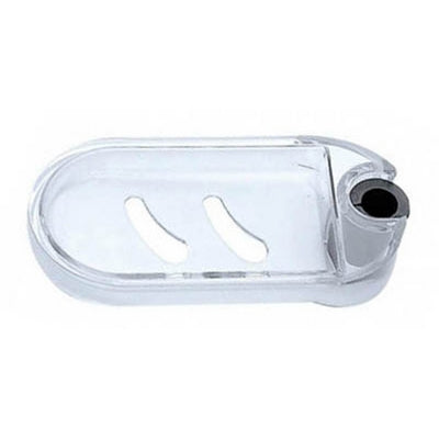 PORTASAPONE OVALE CON ADATTATORE PER ASTE REGOLABILE- Cromo- BOSSI- pezzi 1