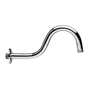 BRACCIO DOCCIA CURVO IN OTTONE PESANTE CROMATO- cm 29- RERU- pezzi 1