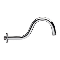 BRACCIO DOCCIA CURVO IN OTTONE PESANTE CROMATO- cm 29- RERU- pezzi 1