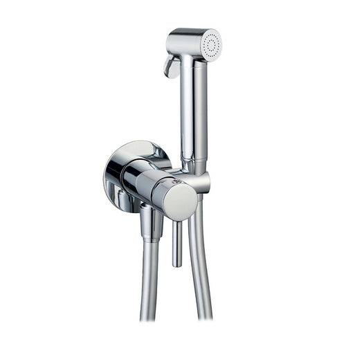 SET MISCELATORE A INCASSO TONDO CON SHUT-OFF E SUPP.INTEGRATO- Cromo- DH- pezzi 1